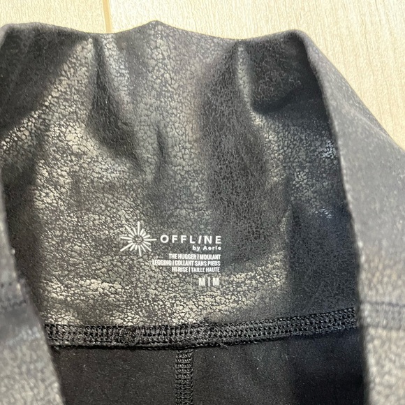 Offline By Aerie Crossover Waist Crackle Leggings - Picture 4 of 4